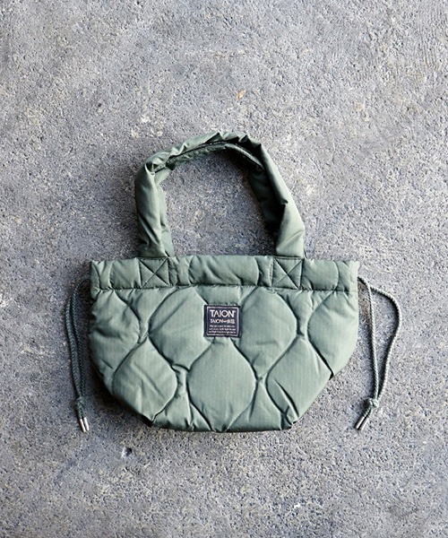 TAION（タイオン）の「TAION タイオン ミリタリー ダウントートバッグS（トートバッグ・メンズ・オリーブ/ブラック/ベージュ・SMALL）」の7枚目の写真