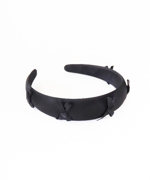 Casselini(キャセリーニ)の「Casselini(キャセリーニ)サテンリボンカチューシャ(カチューシャ・レディース・ブラック・FREE)」の8枚目の写真