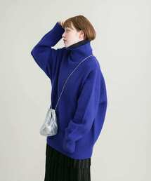 KBF | リバーシブルハイネックオーバーニット(ニット/セーター)