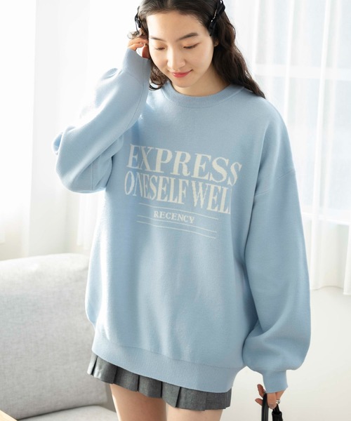 WEGO（ウィゴー）の「WEGO/ジャガードニットプルオーバー（ニット/セーター・レディース・ライトイエロー/アイボリー/サックスブルー/オレンジ・FREE）」の18枚目の写真