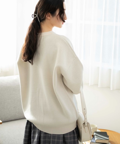 WEGO（ウィゴー）の「WEGO/ジャガードニットプルオーバー（ニット/セーター・レディース・ライトイエロー/アイボリー/サックスブルー/オレンジ・FREE）」の16枚目の写真