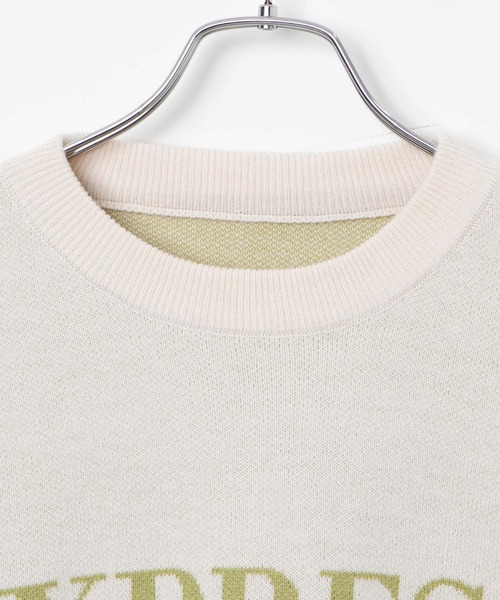 WEGO（ウィゴー）の「WEGO/ジャガードニットプルオーバー（ニット/セーター・レディース・ライトイエロー/アイボリー/サックスブルー/オレンジ・FREE）」の6枚目の写真
