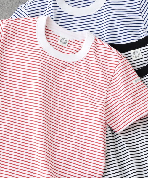 ORCIVAL(オーシバル)の「ORCIVAL / クルーネック 半袖 Tシャツ(Tシャツ/カットソー・レディース・ブラック/レッド/ブルー・1)」の3枚目の写真