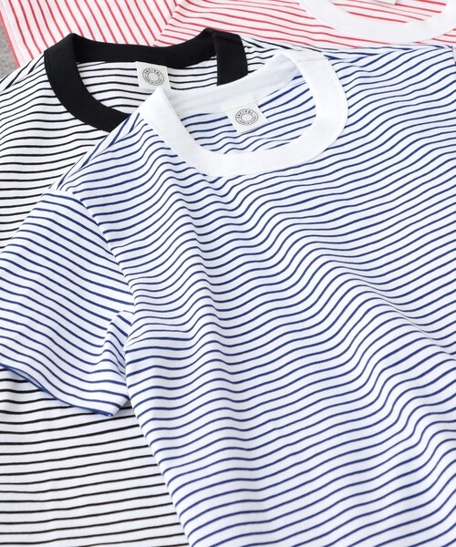 ORCIVAL(オーシバル)の「ORCIVAL / クルーネック 半袖 Tシャツ(Tシャツ/カットソー・レディース・ブラック/レッド/ブルー・1)」の2枚目の写真