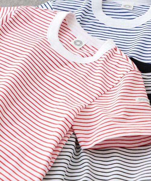 ORCIVAL(オーシバル)の「ORCIVAL / クルーネック 半袖 Tシャツ(Tシャツ/カットソー・レディース・ブラック/レッド/ブルー・1)」の4枚目の写真