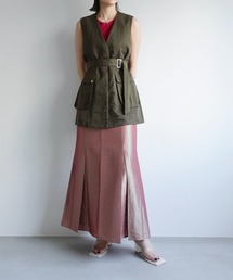 sahara | Nylon Chambray Skirt(スカート)