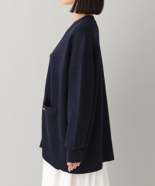 A part by（アパートバイ）の「スポンディッシュボタンカーディガン（カーディガン/ボレロ・レディース・チャコールグレー/ライトベージュ/ライトブルー/ネイビー・FREE）」の15枚目の写真