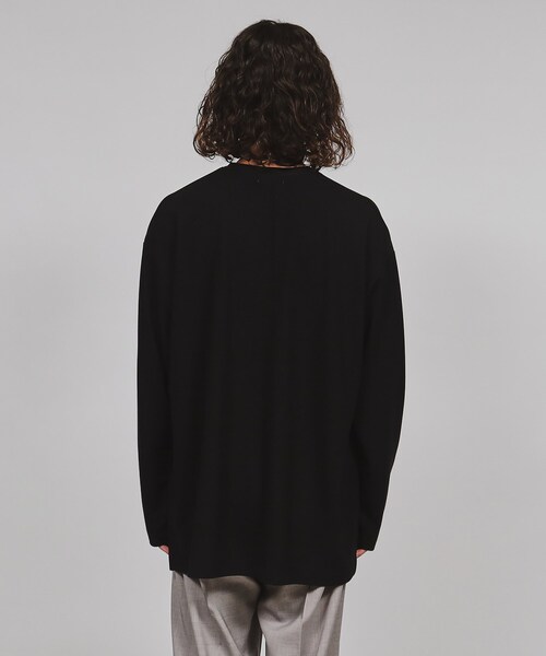 tk.TAKEO KIKUCHI(ティーケータケオキクチ)の「◆ビッグロング長袖カットソー(Tシャツ/カットソー・メンズ・ブラック/ホワイト・01/02/03)」の17枚目の写真