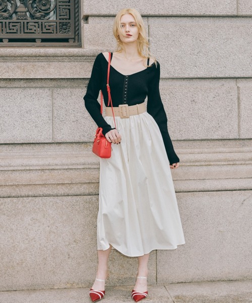 EIMY ISTOIRE（エイミーイストワール）の「コンパクトミニボストンバッグ（ショルダーバッグ・レディース・レッド/シルバー・FREE）」の5枚目の写真