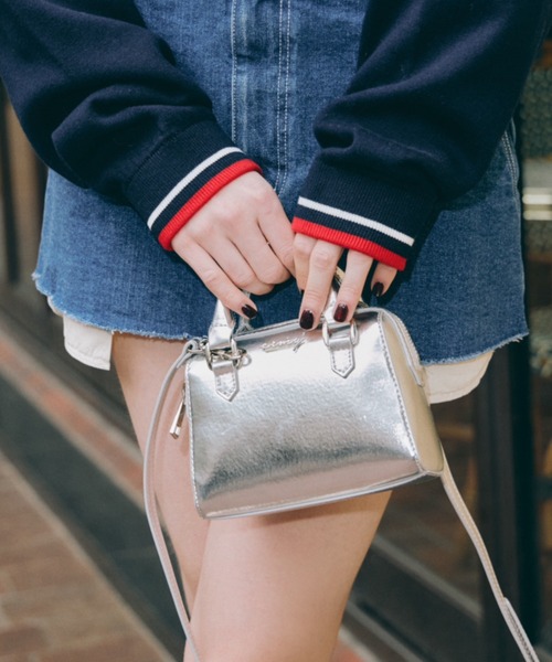 EIMY ISTOIRE（エイミーイストワール）の「コンパクトミニボストンバッグ（ショルダーバッグ・レディース・レッド/シルバー・FREE）」の10枚目の写真