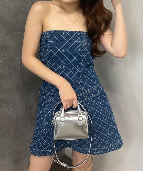 EIMY ISTOIRE（エイミーイストワール）の「コンパクトミニボストンバッグ（ショルダーバッグ・レディース・レッド/シルバー・FREE）」の22枚目の写真