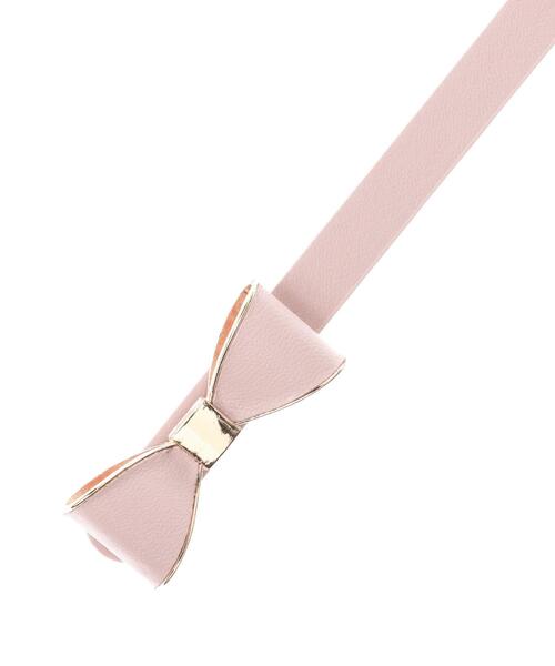 INGNI（イング）の「リボンバックルベルト（ベルト・レディース・ブラック/アイボリー/ピンクベージュ・ONE SIZE）」の5枚目の写真