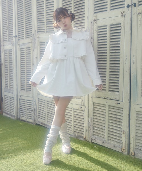 PHILLY（フィリー）の「フリルショートデニムジャケット（デニムジャケット・レディース・ブルー/ホワイト・FREE）」の22枚目の写真