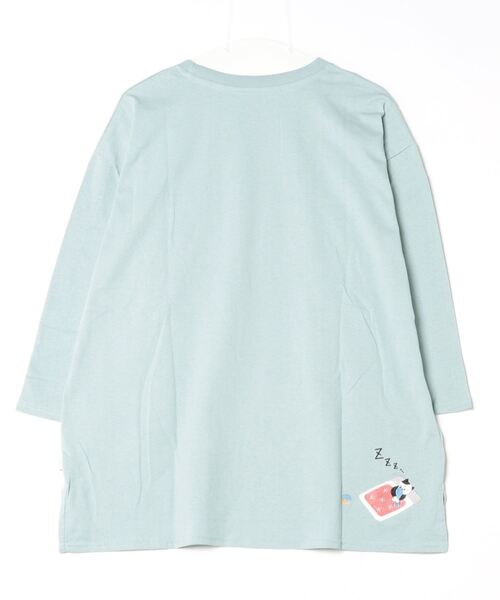 Quelle Chance(ケルシャンス)の「Quelle chance シシュウプルオーバー(Tシャツ/カットソー・レディース・ネイビー系/ネイビー系1/ネイビー系2/サックスブルー系/サックスブルー系1/ライトグリーン系/ライトグリーン系1/ライトグリーン系2/ホワイト/ホワイト系/ホワイト系2/イエロー・M)」の17枚目の写真