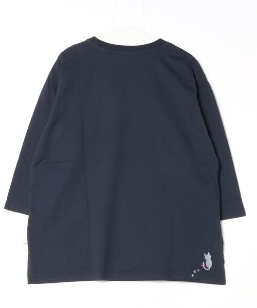 Quelle Chance(ケルシャンス)の「Quelle chance シシュウプルオーバー(Tシャツ/カットソー・レディース・ネイビー系/ネイビー系1/ネイビー系2/サックスブルー系/サックスブルー系1/ライトグリーン系/ライトグリーン系1/ライトグリーン系2/ホワイト/ホワイト系/ホワイト系2/イエロー・M)」の19枚目の写真