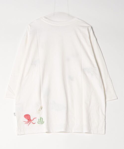 Quelle Chance(ケルシャンス)の「Quelle chance シシュウプルオーバー(Tシャツ/カットソー・レディース・ネイビー系/ネイビー系1/ネイビー系2/サックスブルー系/サックスブルー系1/ライトグリーン系/ライトグリーン系1/ライトグリーン系2/ホワイト/ホワイト系/ホワイト系2/イエロー・M)」の21枚目の写真