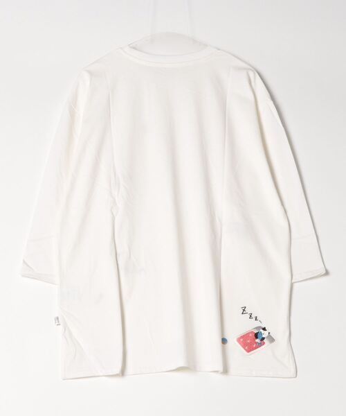 Quelle Chance(ケルシャンス)の「Quelle chance シシュウプルオーバー(Tシャツ/カットソー・レディース・ネイビー系/ネイビー系1/ネイビー系2/サックスブルー系/サックスブルー系1/ライトグリーン系/ライトグリーン系1/ライトグリーン系2/ホワイト/ホワイト系/ホワイト系2/イエロー・M)」の22枚目の写真
