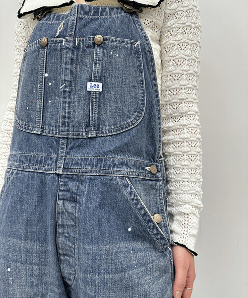 U by SPICK&SPAN（ユーバイスピックアンドスパン）の「【Lee/リー】 OVERALL PAINT（サロペット/オーバーオール・レディース・ブルー・FREE）」の9枚目の写真