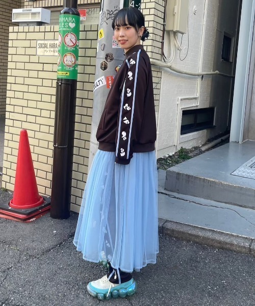 Candy Stripper（キャンディストリッパー）の「TO BE LAZY PANDA CHINA JERSEY ブルゾン（ブルゾン・レディース・ブラック/ブラウン/レッド・2）」の19枚目の写真