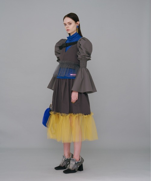 NON TOKYO/ノントーキョー/チュールギャザースカート