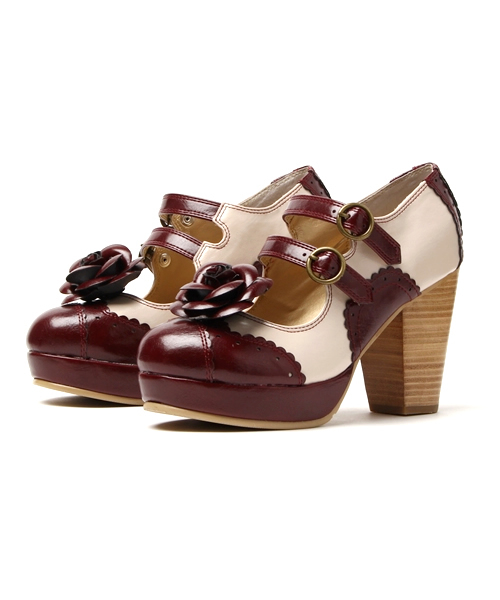 YOSUKE（ヨースケ）の「「YOSUKE/ヨースケ」ヒールアップパンプス（パンプス・レディース・ブラック/ワイン/ダークブラウン・23/24/23.5/24.5/22.5）」の3枚目の写真