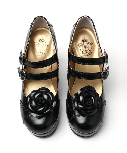 YOSUKE（ヨースケ）の「「YOSUKE/ヨースケ」ヒールアップパンプス（パンプス・レディース・ブラック/ワイン/ダークブラウン・23/24/23.5/24.5/22.5）」の7枚目の写真