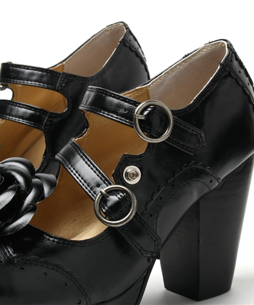 YOSUKE（ヨースケ）の「「YOSUKE/ヨースケ」ヒールアップパンプス（パンプス・レディース・ブラック/ワイン/ダークブラウン・23/24/23.5/24.5/22.5）」の9枚目の写真