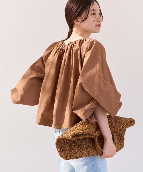 IENA（イエナ）の「ボリュームスリーブショートブラウス（シャツ