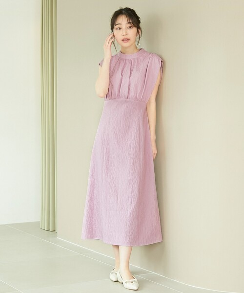 index(インデックス)の「◆≪S-LLsize≫ バルーンフレンチワンピース【イージーケア/洗濯機洗い可】(ワンピース・レディース・カーキ/ネイビー/パープル・36/42/38/40)」の3枚目の写真