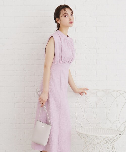 index(インデックス)の「◆≪S-LLsize≫ バルーンフレンチワンピース【イージーケア/洗濯機洗い可】(ワンピース・レディース・カーキ/ネイビー/パープル・36/42/38/40)」の4枚目の写真