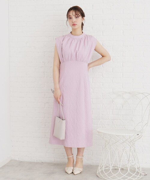 index(インデックス)の「◆≪S-LLsize≫ バルーンフレンチワンピース【イージーケア/洗濯機洗い可】(ワンピース・レディース・カーキ/ネイビー/パープル・36/42/38/40)」の5枚目の写真