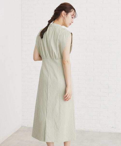 index(インデックス)の「◆≪S-LLsize≫ バルーンフレンチワンピース【イージーケア/洗濯機洗い可】(ワンピース・レディース・カーキ/ネイビー/パープル・36/42/38/40)」の8枚目の写真