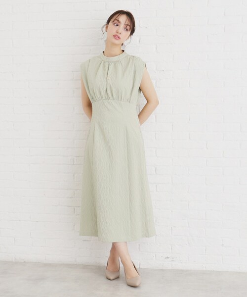 index(インデックス)の「◆≪S-LLsize≫ バルーンフレンチワンピース【イージーケア/洗濯機洗い可】(ワンピース・レディース・カーキ/ネイビー/パープル・36/42/38/40)」の9枚目の写真