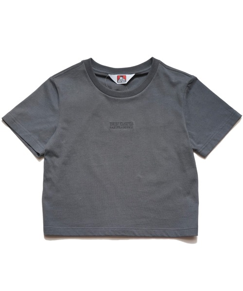BEN DAVIS(ベンデイビス)の「《BEN DAVIS》 LADIES CROPPED TEE/抗菌防臭(Tシャツ/カットソー・レディース・ピンク系その他/チャコールグレー・FREE)」の1枚目の写真