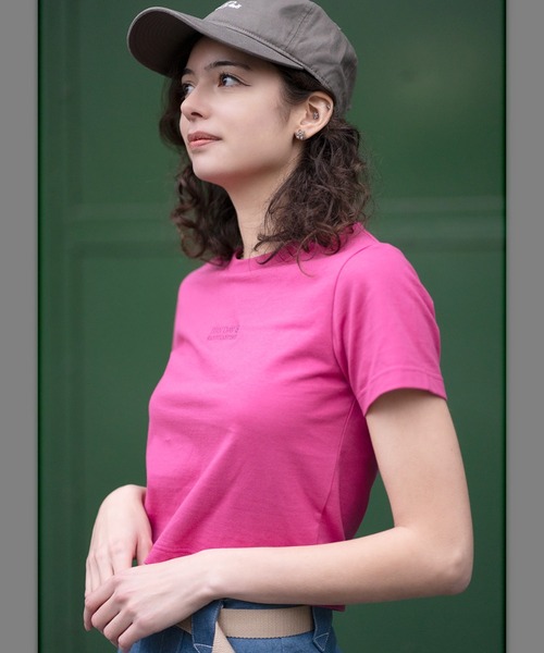 BEN DAVIS(ベンデイビス)の「《BEN DAVIS》 LADIES CROPPED TEE/抗菌防臭(Tシャツ/カットソー・レディース・ピンク系その他/チャコールグレー・FREE)」の8枚目の写真