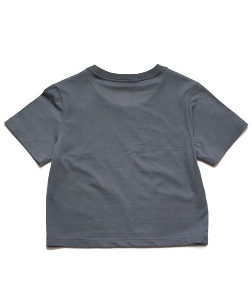 BEN DAVIS(ベンデイビス)の「《BEN DAVIS》 LADIES CROPPED TEE/抗菌防臭(Tシャツ/カットソー・レディース・ピンク系その他/チャコールグレー・FREE)」の3枚目の写真