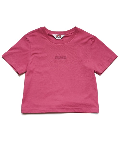 BEN DAVIS(ベンデイビス)の「《BEN DAVIS》 LADIES CROPPED TEE/抗菌防臭(Tシャツ/カットソー・レディース・ピンク系その他/チャコールグレー・FREE)」の4枚目の写真