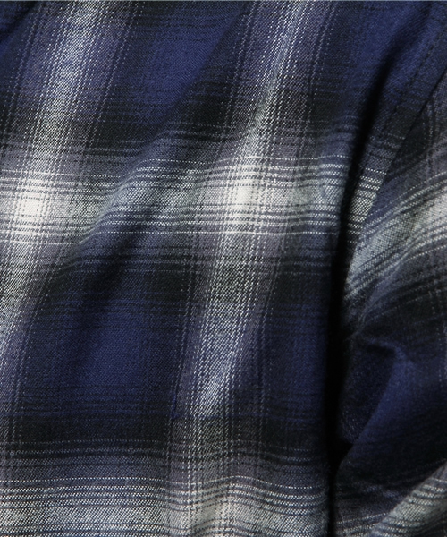 WEGO（ウィゴー）の「WEGO/オンブレチェックスタジャン（スタジャン・メンズ・ブルー系その他/レッド系その他/ブラック系その他・MEDIUM/LARGE）」の10枚目の写真