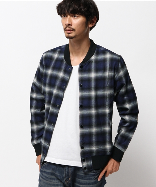 WEGO（ウィゴー）の「WEGO/オンブレチェックスタジャン（スタジャン・メンズ・ブルー系その他/レッド系その他/ブラック系その他・MEDIUM/LARGE）」の18枚目の写真