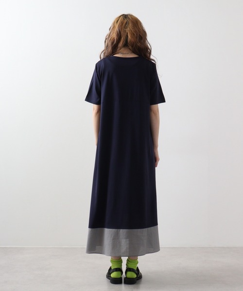 BRODIAEA(ブローディア)の「BRODIAEA コットンワンピース(ワンピース・レディース・ネイビー/ライム/ロイヤルブルー/マスタード/ライトグリーン/コーラル・40)」の13枚目の写真