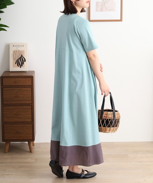 BRODIAEA(ブローディア)の「BRODIAEA コットンワンピース(ワンピース・レディース・ネイビー/ライム/ロイヤルブルー/マスタード/ライトグリーン/コーラル・40)」の19枚目の写真