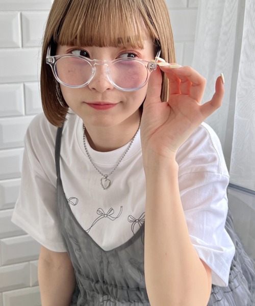 √nuage(ルートニュアージュ)の「セルフレーム伊達メガネ(メガネ・レディース・その他2/その他1/ブラウン/ブラック・FREE)」の3枚目の写真