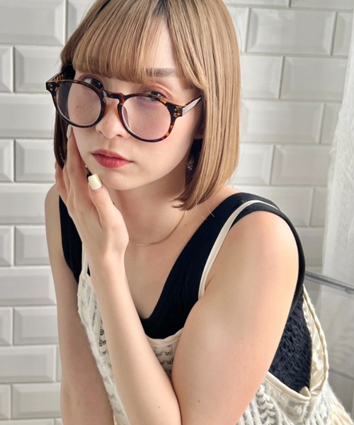 √nuage(ルートニュアージュ)の「セルフレーム伊達メガネ(メガネ・レディース・その他2/その他1/ブラウン/ブラック・FREE)」の2枚目の写真