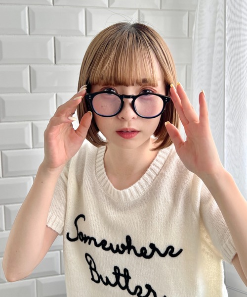 √nuage(ルートニュアージュ)の「セルフレーム伊達メガネ(メガネ・レディース・その他2/その他1/ブラウン/ブラック・FREE)」の8枚目の写真