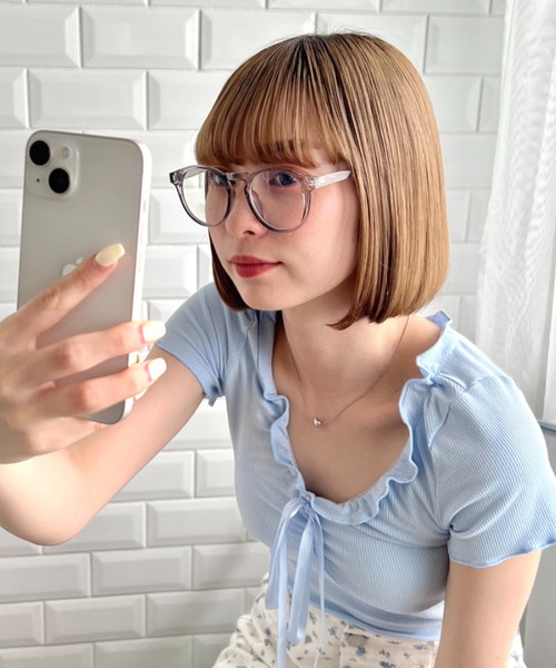 √nuage(ルートニュアージュ)の「セルフレーム伊達メガネ(メガネ・レディース・その他2/その他1/ブラウン/ブラック・FREE)」の20枚目の写真