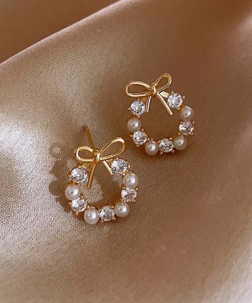 VIBGYOR(ヴィブジョー)の「FReePLACe/リボン フラワー ピアス X12188(ピアス(両耳用)・レディース・その他3/その他2/その他1/その他9/その他5/その他4・FREE)」の9枚目の写真