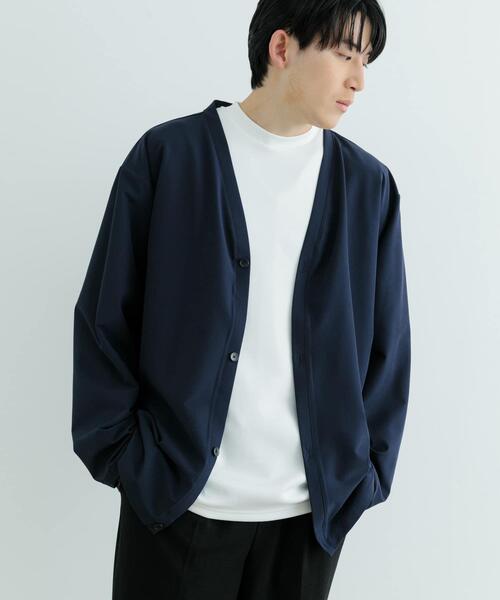 ITEMS URBANRESEARCH(アイテムズ アーバンリサーチ)の「4wayストレッチ ライトカーディガン(カーディガン/ボレロ・メンズ・ネイビー/ブラック・MEDIUM/LARGE)」の2枚目の写真