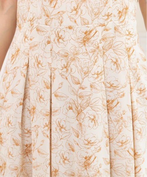 PREFERIR(プレフェリール)の「花柄ボタニカル 後ろリボン キャミワンピース(M,L)ツーサイズ(ワンピース・レディース・ブラック/ベージュ・MEDIUM/LARGE)」の22枚目の写真