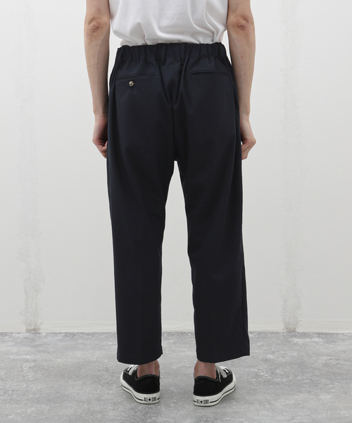 Sillage(シアージ)の「Sillage (シアージ) WOOL TROPICAL BAGGY TROUSERS EX SL24SS-BTTW-NV(スラックス・メンズ・ネイビー・FREE)」の5枚目の写真