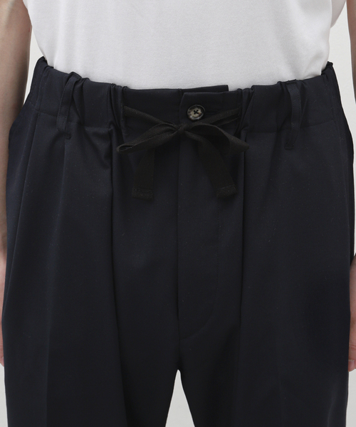 Sillage(シアージ)の「Sillage (シアージ) WOOL TROPICAL BAGGY TROUSERS EX SL24SS-BTTW-NV(スラックス・メンズ・ネイビー・FREE)」の6枚目の写真